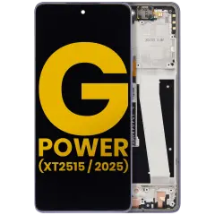 LCD Assembly With Frame Moto G Power 5G (XT2515 / 2025) (Refurbished) (Slate Gray)